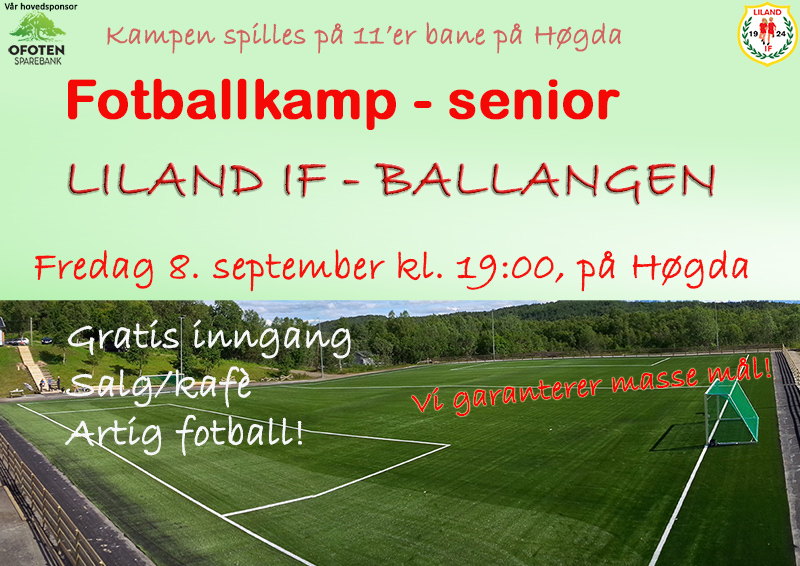 Fotballkamp Liland - Ballangen